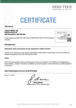 zertifikat ko-tex standard 1000 2012 d